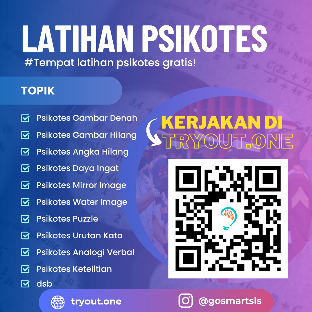 Tryout CPNS, tryout POLRI, Kedinasan, PPPK dan psikotes online gratis